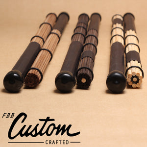 3Pairs FreePost! fbb's Handmade: 5A 5B drum brushes rods drumsticks brush sticks